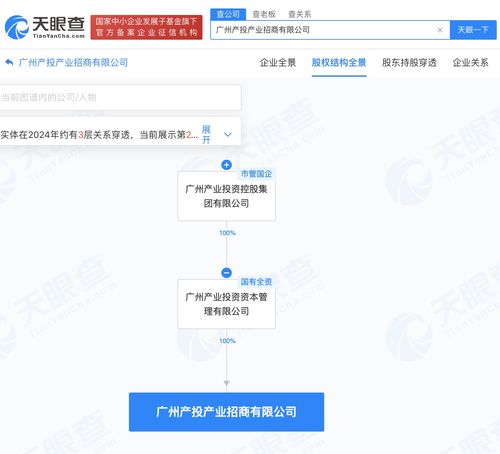 广州产投集团成立招商公司 注册资本3000万